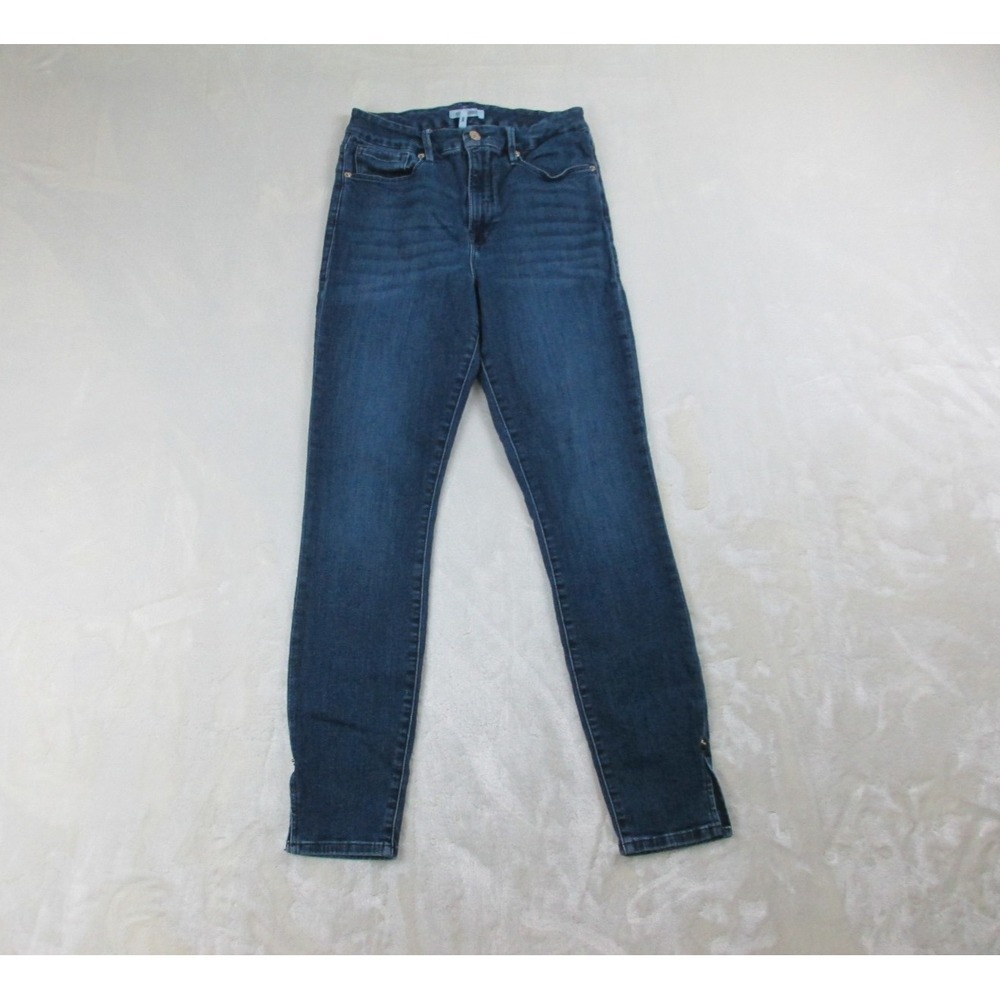 Good American Pants Womens 8/29 Blue Jeans Denim Good Waist Skinny Pocket 26x27